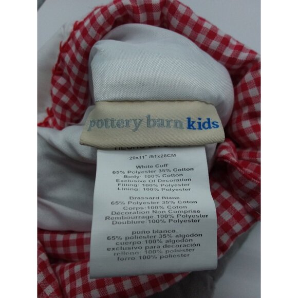 Pottery Barn Lennox Stocking Santa Reindeer Sleigh Holiday Christmas Quilted - Picture 6 of 11